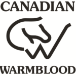 Canadian Warmblood Association logo at the Saskatchewan Equine Expo